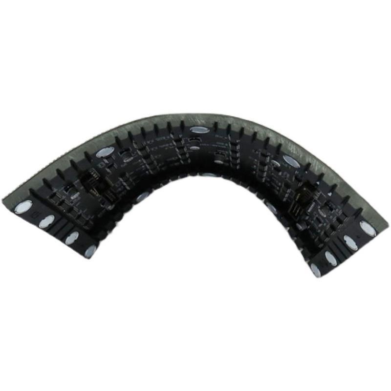 Pantalla LED flexible a todo color para interiores, pantalla LED circular curva de forma irregular, pantalla suave de alta definición para publicidad en centros comerciales, pantalla grande. image 7