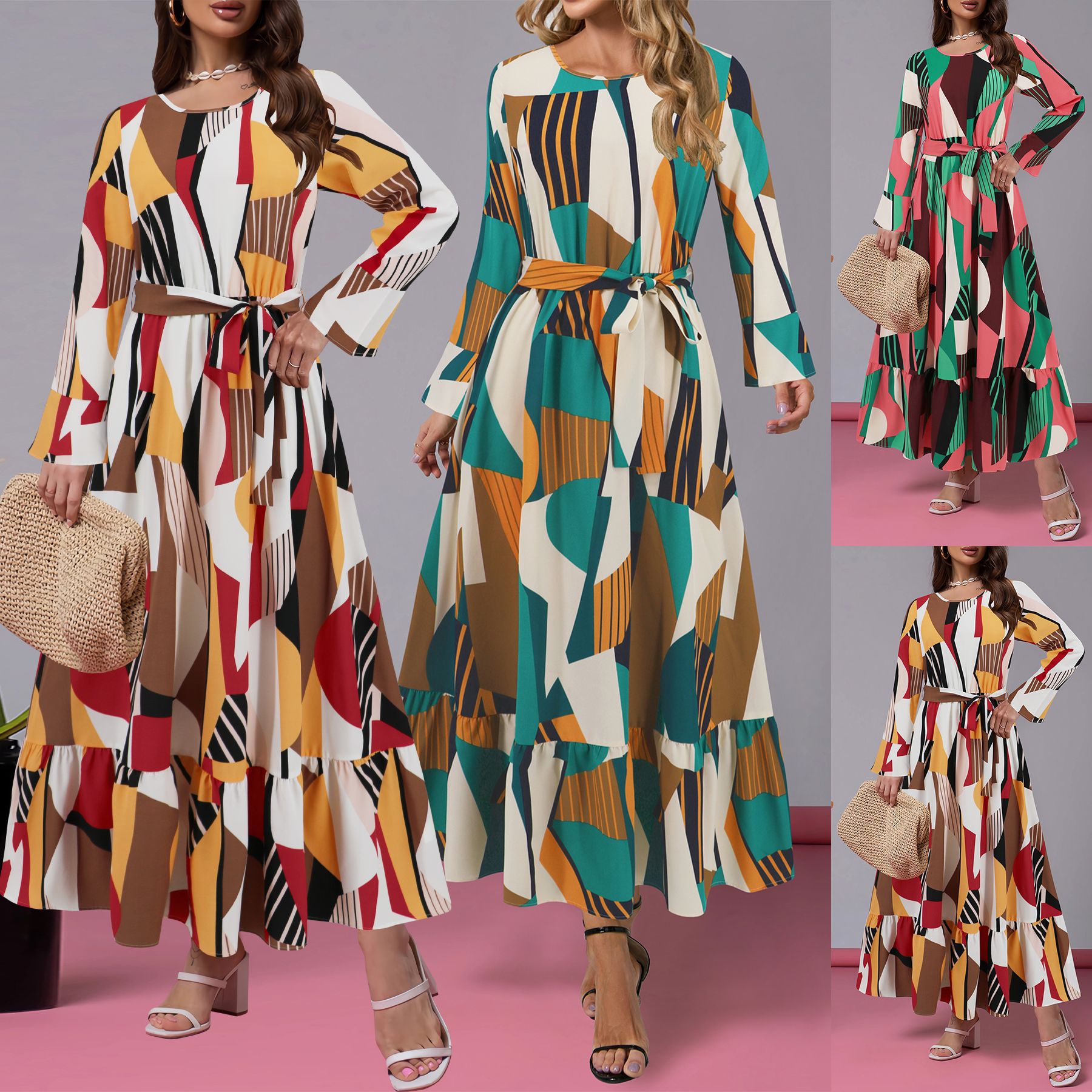 autumn geometric long-sleeve