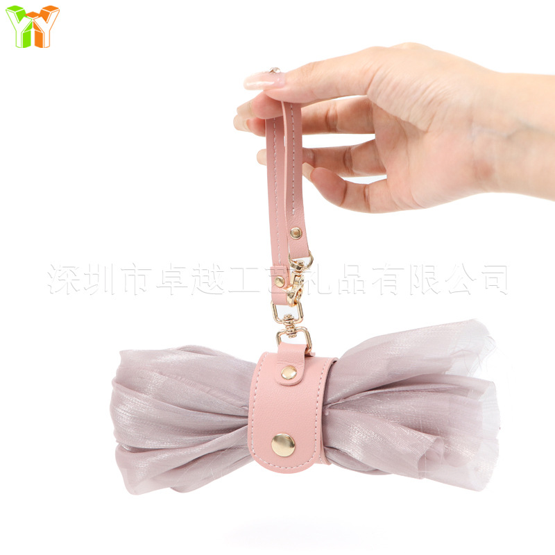 Cross-border Hot-selling Leather Drying Storage Holder Summer Sunscreen Silk Scarf Storage Band Outdoor Towel Storage Holder