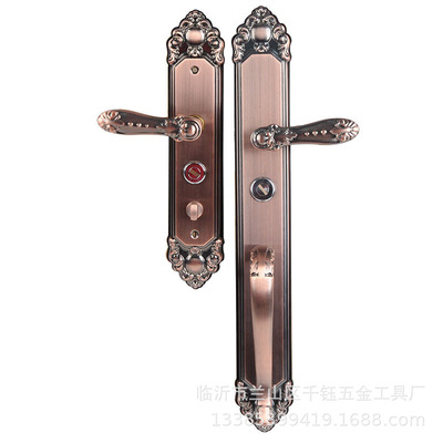 紅古別墅門鎖 簡歐門鎖 紅古拉手 防盜門把手