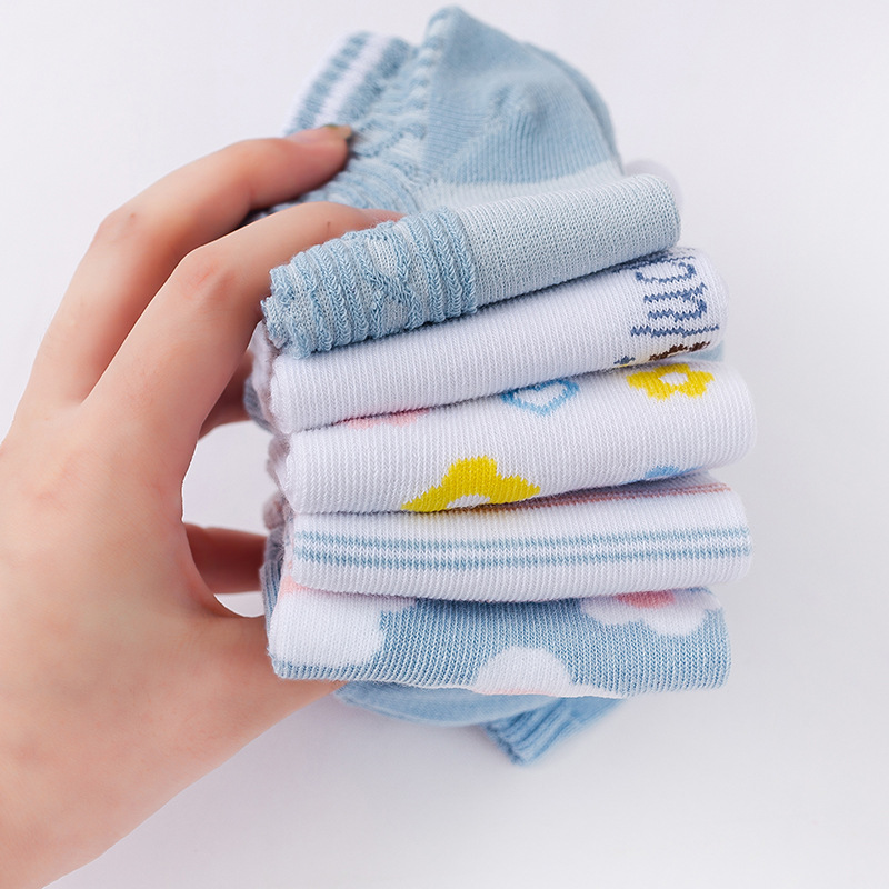 Calcetines de Zhuji Tianlan flor pequeña de la niña japonesa en corte bajo-top invisible barco calcetines escuela estudiante Calcetines