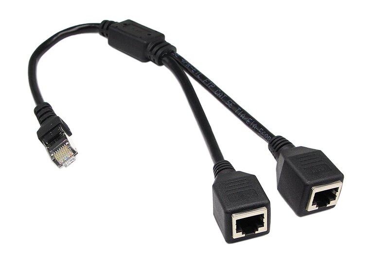 マルチポートRJ45一分四中継線イーサネット1オスから2/3/4メス分配器ポートLANネットワーク|undefined