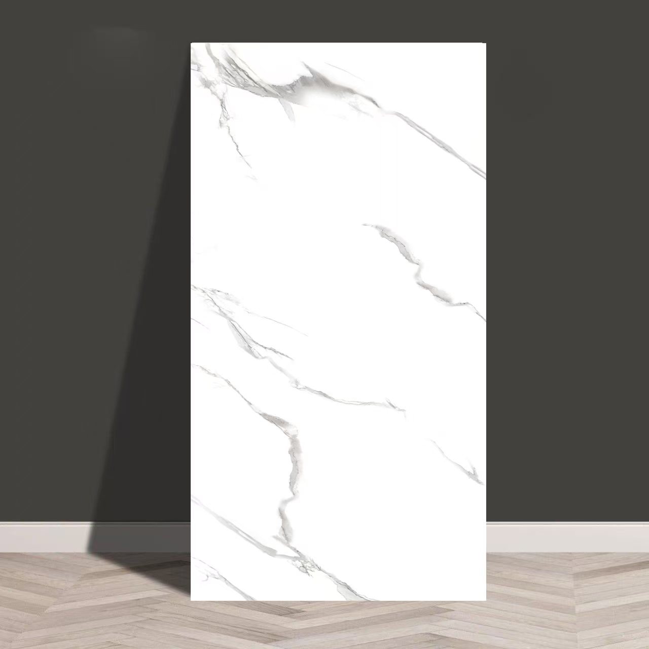 Baldosas de mármol transfronterizas autoadhesantes pegatinas de pared decorativas cocina gruesa baño renovación impermeable a prueba de aceite