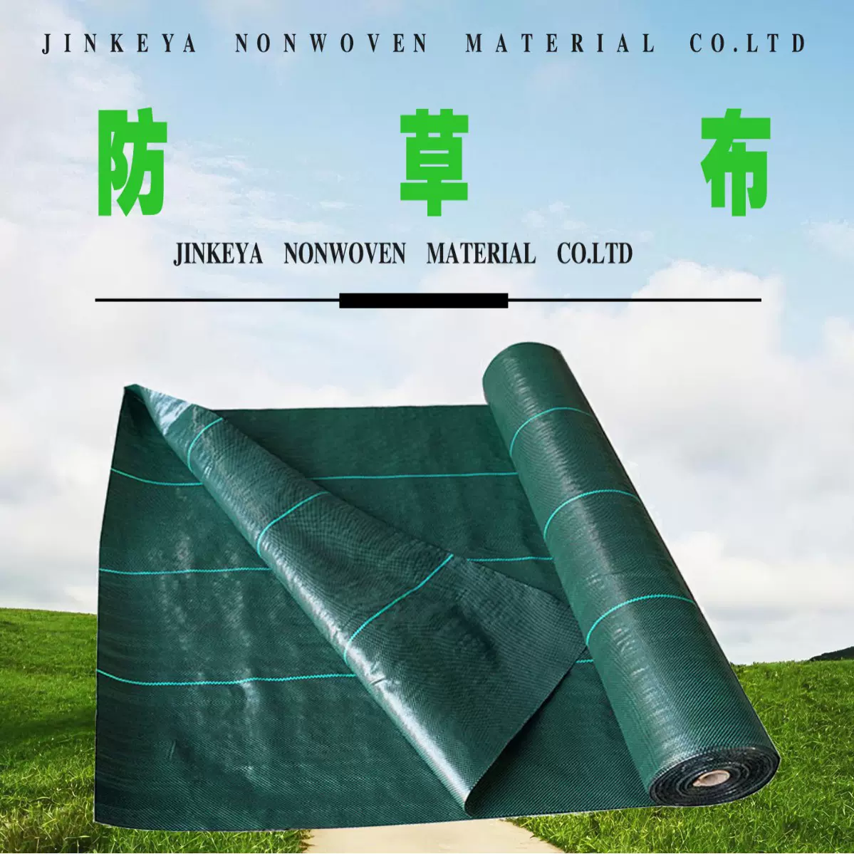 临沂源头厂家  黑绿PP防草布除草布  农业大棚  渗透性透气性好