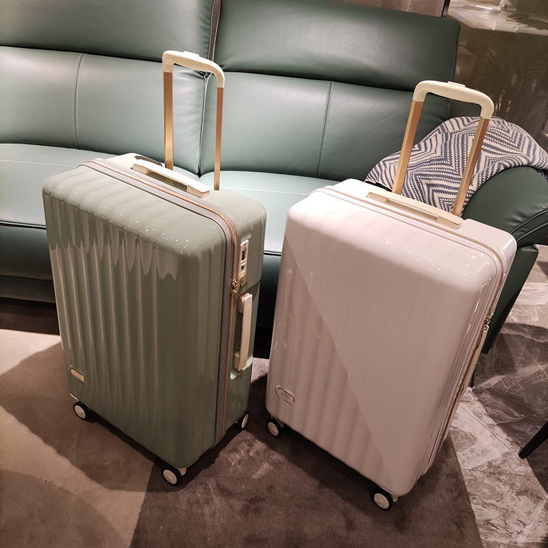 Ultra-Light Foreign Trade Suitcase Japanese-Style Travel Suitcase 24inch Silent Universal Wheels Trendy Password Lock Trolley Case Pc 20inch for Women