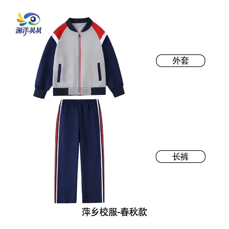 江西萍乡中小学生夏秋校服短袖短裤长裤套装指定源头工厂一件代发|undefined