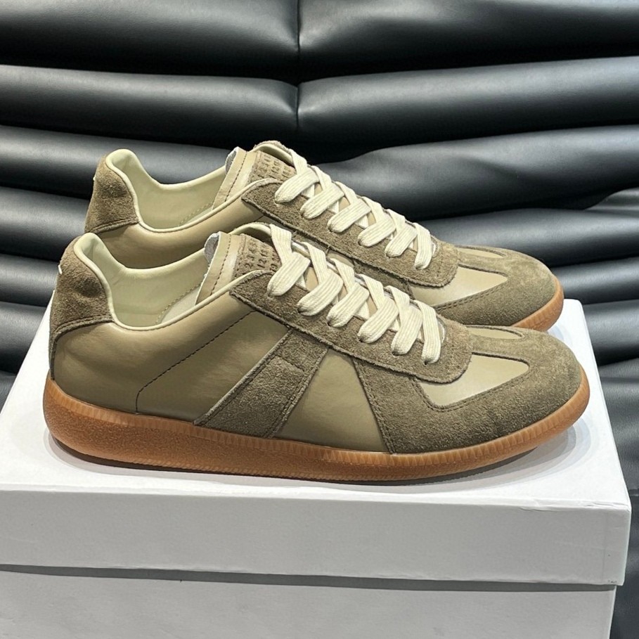 2025 nuevos zapatos de entrenamiento Magillard piel de vaca para hombre cuero retro cuero suave nicho Forrest Gump zapatos de entrenamiento MM * 6 zapatos de moda