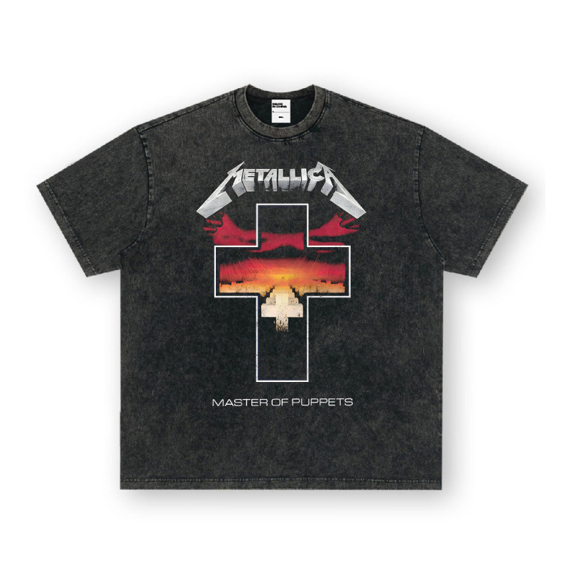 NIRVANA ロックアメリカン 3D デジタルプリントレトロ半袖 T シャツクロスボーダープリントアメリカンファッションヴィンテージ模造綿|undefined