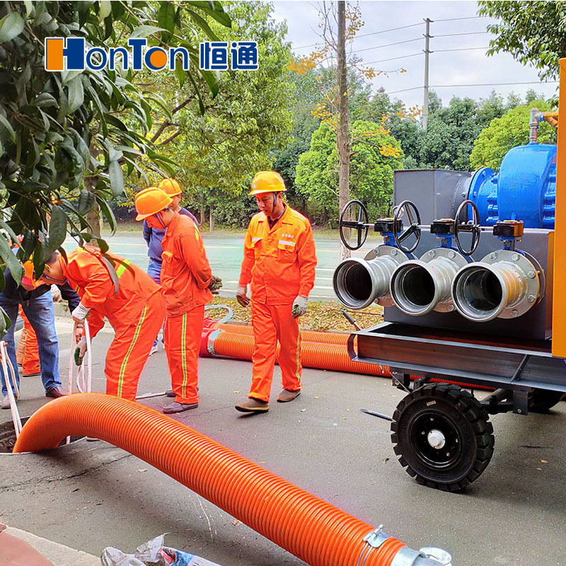 pvc塑筋螺旋增强软管排涝泵车专用抽水管抽沙管吸污管排污排涝管