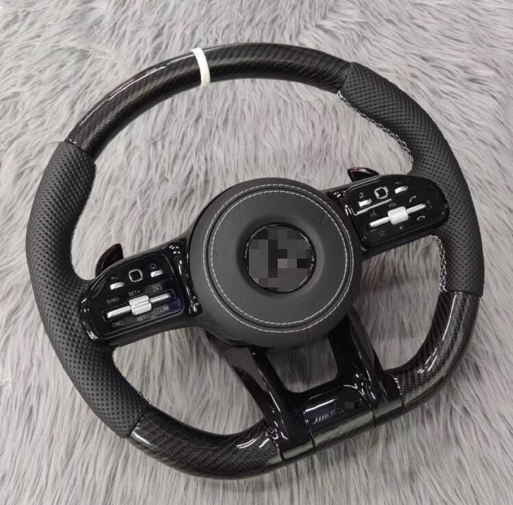 Suitable for Mercedes-Benz old models modified with new AMG carbon fiber steering wheel AECSG-class GLC260GLECLSGTS