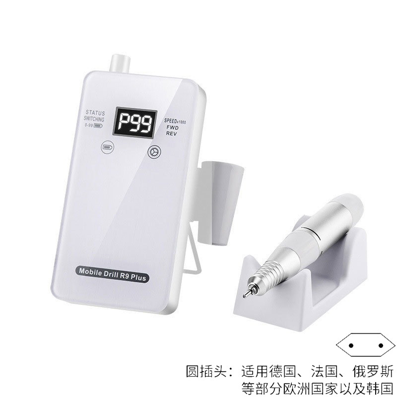 Amoladora de uñas transfronteriza Amoladora de uñas de almacenamiento eléctrico Amoladora de uñas de bajo ruido 30000rpm Despojadora de uñas profesional