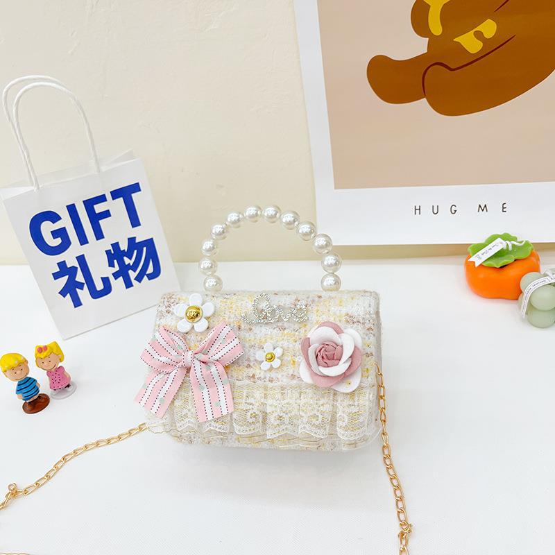 Bolso pequeño para niños Bolsa de princesa de dibujos animados Chanel estilo bolsa de mensajero niña linda bolsa de hombro niña monedero bolsa