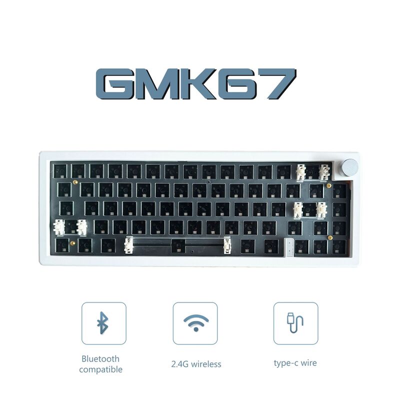 Zoya GMK67 three-mold customized DIY mechanical keyboard kit with knob support hot-plug RGB backlight