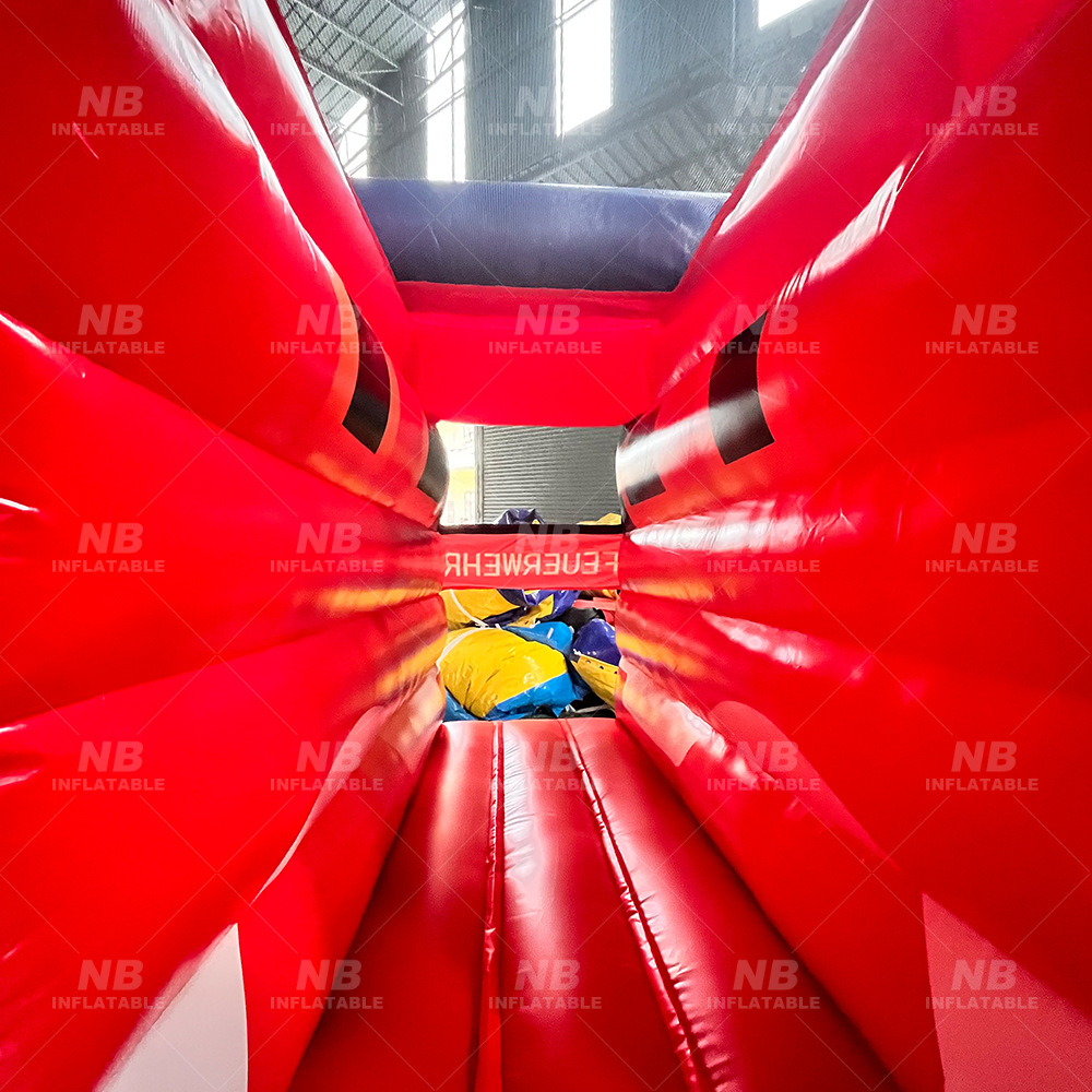 Gran camión de bomberos inflables combatiente casa rebotante combinación infantil inflables castillo de jumping cama parque de atracciones