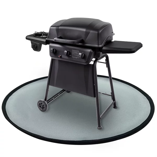 Round double-sided silicone fireproof mat picnic barbecue insulation mat high temperature mat barbecue stove fireproof mat