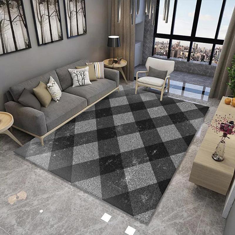 Alfombra de estilo europeo sala de estar simple moderna mesa de café americana dormitorio manta de cama completa manta de noche de estilo nórdico