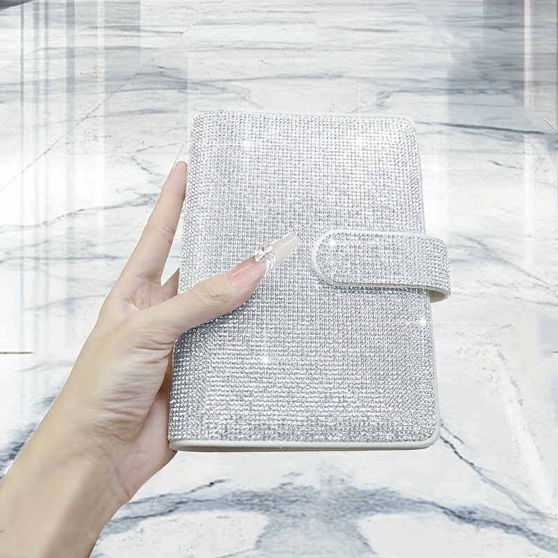 Cuaderno de mano creativo de diamante ligero al por mayor carpeta de tarjetas de macarón cuaderno de ahorro a6 cuaderno de moda transfronterizo image 2
