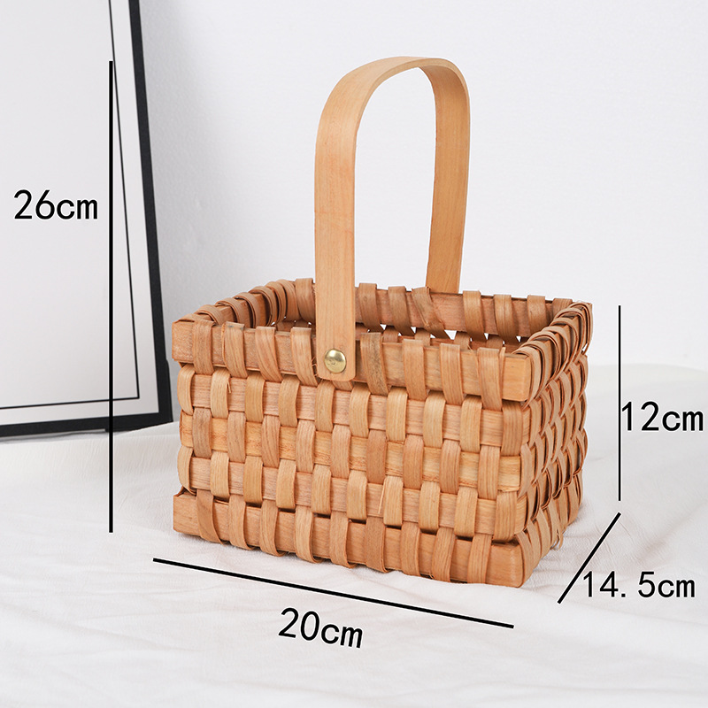 [우드칩] 직사각형 바구니, 자세히 보기