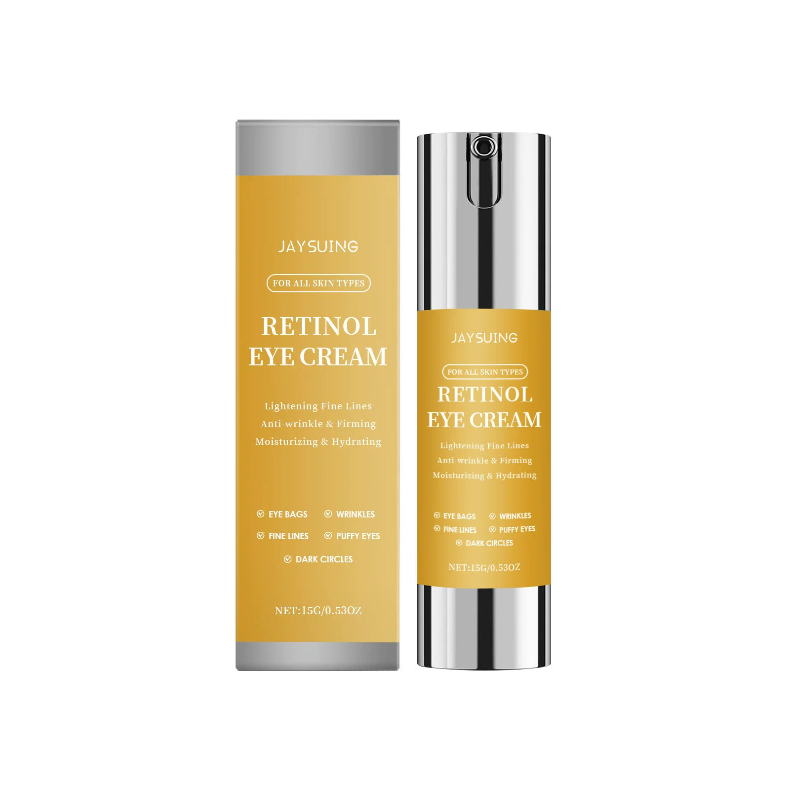 Retinol крем для глаз JAYSUING, глубокое увлажнение и питание для улучшения кожи вокруг глаз, снимает сухость и упругость