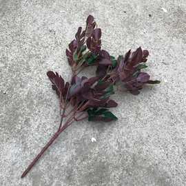 摆放色草塑料5仿真叉景观花小草室外 叶龟背龟背图片叶彼岸花】【