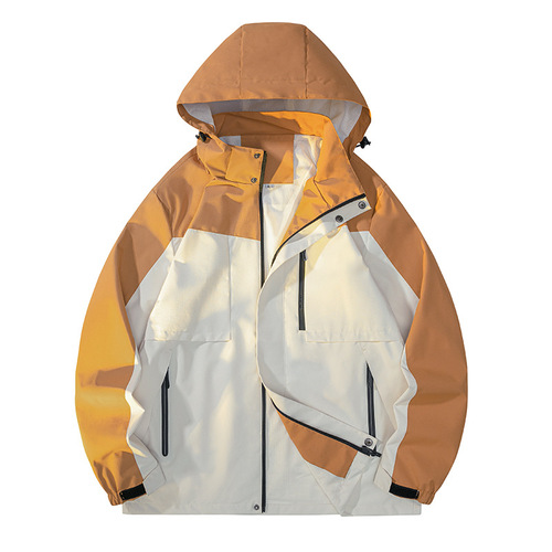 Autumn new outdoor jacket men's mountaineering jacket large size loose sports windbreaker windproof and water-repellent jacket for men