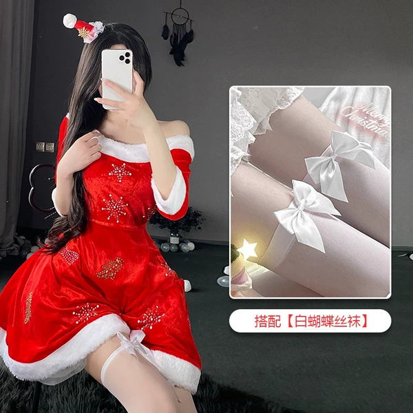 Christmas 221+ White Butterfly Stockings