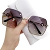 Sunglasses, high-end fashionable sun protection cream, 2022 collection, fitted, UF-protection, internet celebrity