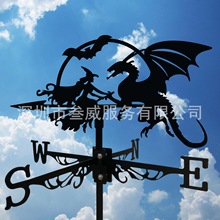 跨境电商爆款工艺品户外花园庭院院子风向标艺术家居铁艺雕像摆件