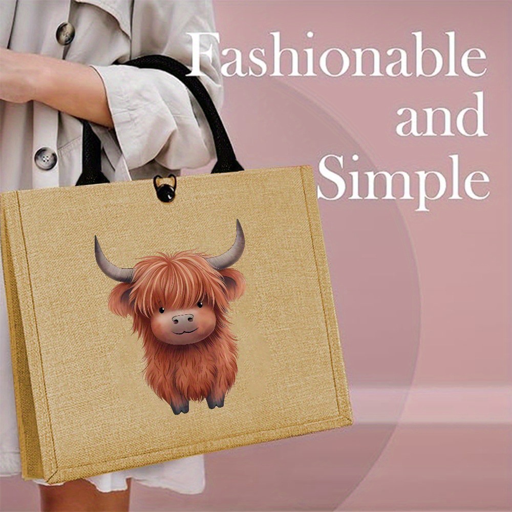 Cross-border hot selling humorous highland cow sack fashion simple…
