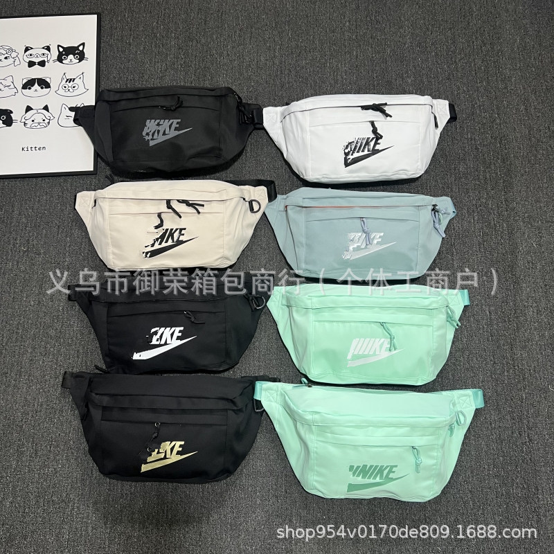 Wang Yibo's Same Style Crossbody Bag, New One-Shoulder Versatile Student Sports Travel Bag, Large Capacity Men's and Women's Waist Bag, Chest Bag