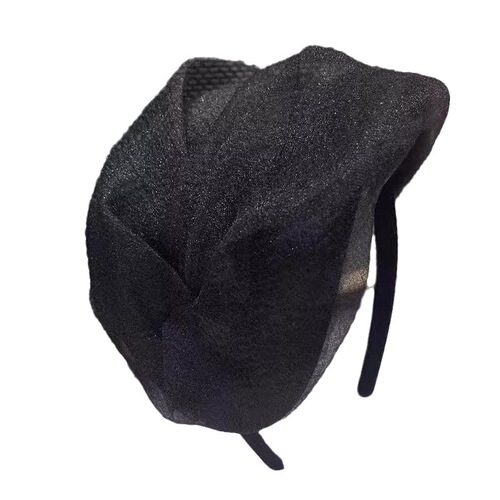 High-end headwear for women, retro style half-hat headband, versatile temperament, organza headband, small face,  new style