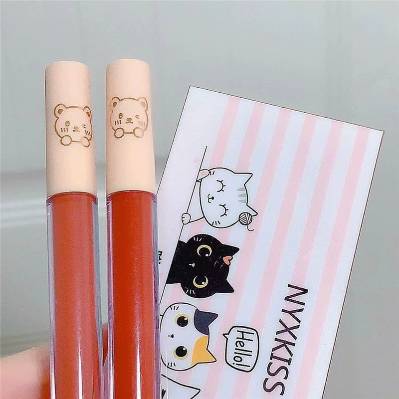 Блеск для губ NYXKISS, набор, помада, 4 штуки, новая коллекция