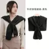 Knitted black cloak