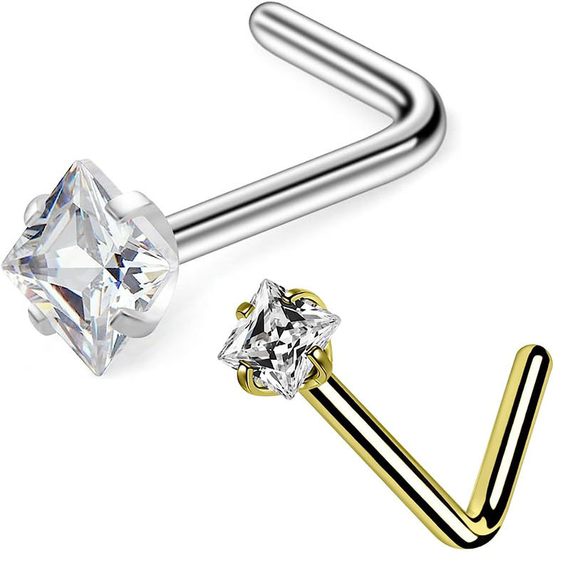 Piercing naso stella cuore quadrato tondo in acciaio_voghion.com