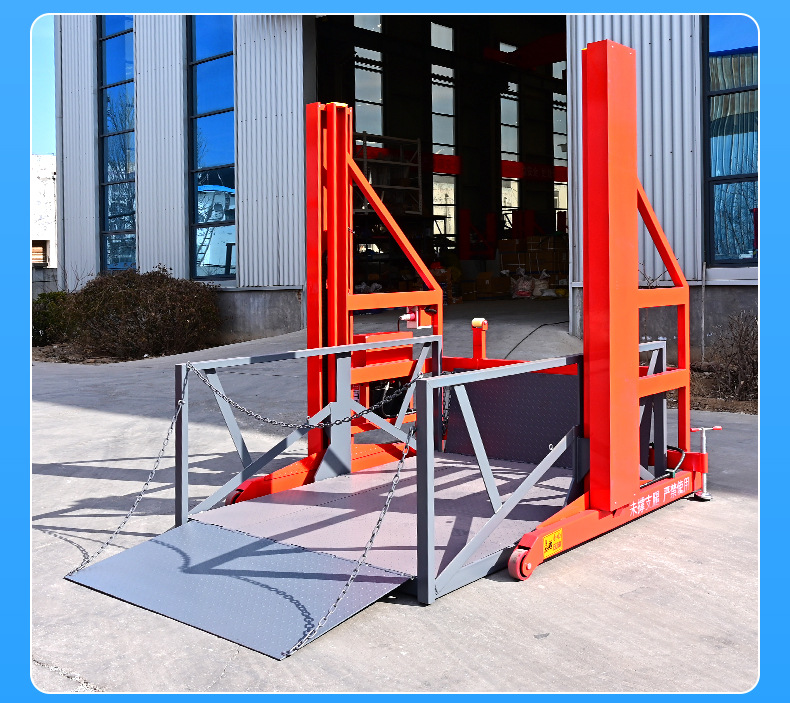 Mobile Hydraulic Loading and Unloading Platform for Warehouse Logistics, Container Forklift Loading and Unloading, Mobile Unloading Platform