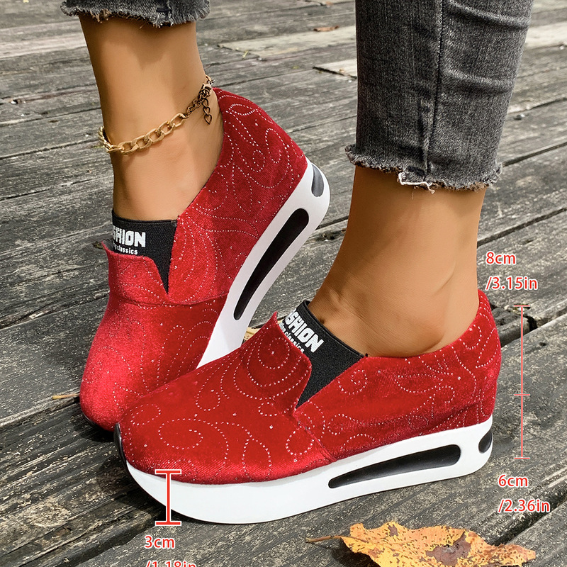 2025 Autumn New Korean Style Thick-Soled Round-Toe Height-Increasing Plus Size Suede Women's Casual Sports Shallow Single Shoes Trendy Women's Shoes 2025 Autumn New Korean Style Thick-Soled Round-Toe Height-Increasing Plus Size Suede Women's Casual Sports Shallow Single Shoes Trendy Women's Shoes