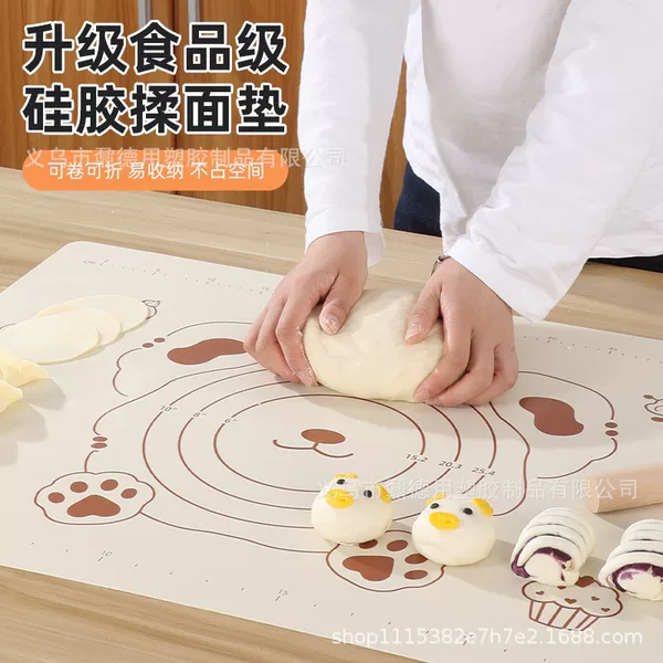 Thickened Kneading Mat Food Grade Large Silicone Mat Household Rolling Mat Chopping Board Group Purchase Popular Kitchen Baking Mat