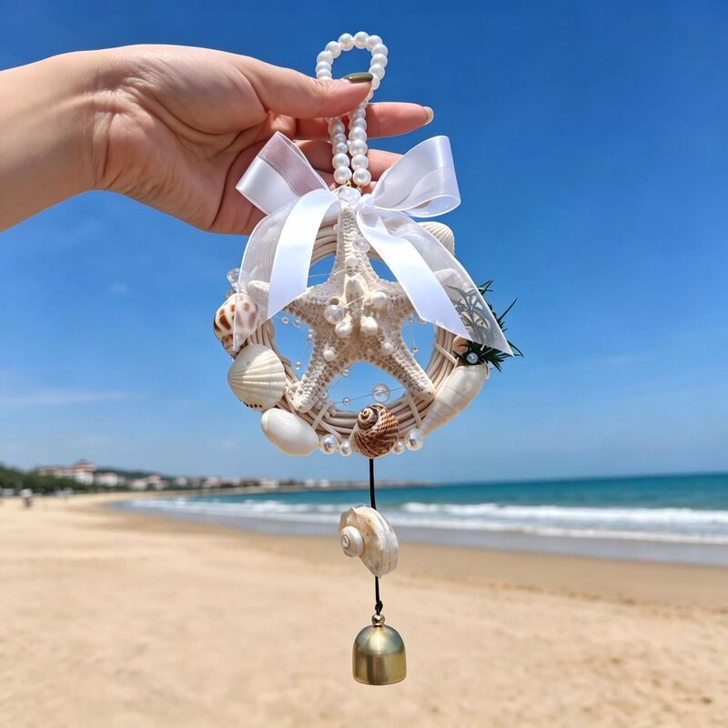 Qingdao Cultural and Creative Shell Accessories, Conch and Starfish, Seaside Cultural and Creative Wholesale, Shell Crafts, Shell Wind Chimes