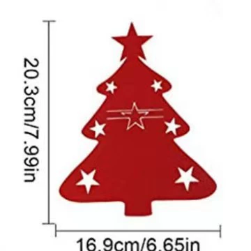 Оптовый производитель трансграничных рождественских подставок для посуды из фетра, сумок для вилок и ложек, рождественских декоративных подставок для стола