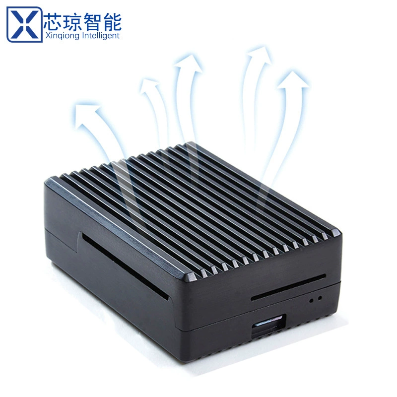 树莓派 4B aluminum alloy shell raspberry pi 4th generation type B armor heat dissipation metal shell