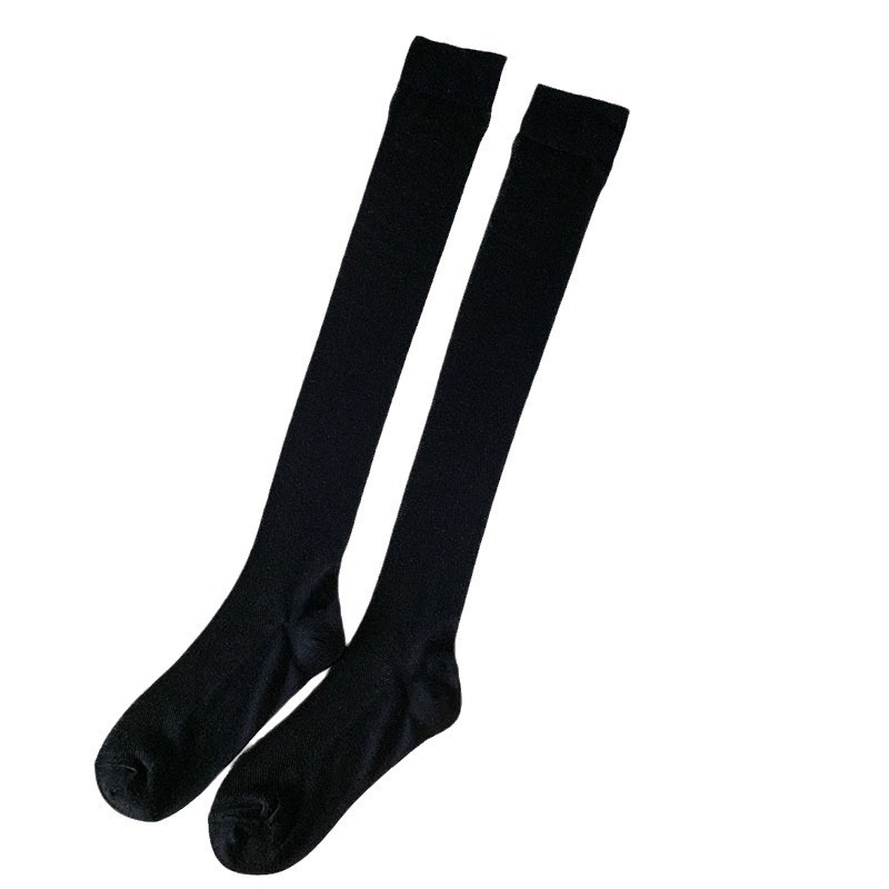 Japanese solid color summer thin breathable knee socks
