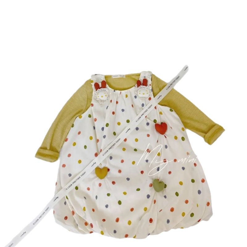 Vestido de siete niñas con limón salado, tesoro femenino de verano, estilo extranjero, lindo conejo tridimensional, amor, capullo, vestido de princesa, falda de chaleco