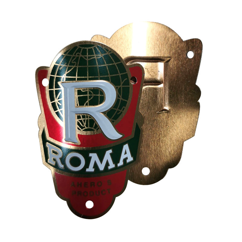 厂家直销印刷冲压标牌 铝质金属logo铭牌 高光批花拉丝铝铭牌