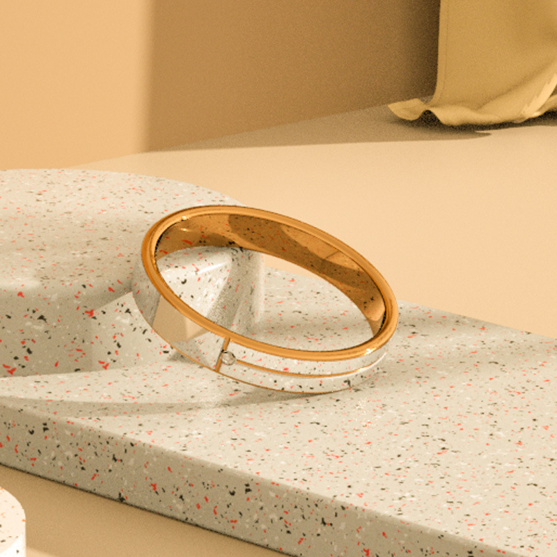 钨钢情侣对戒男士戒指玫瑰金结婚戒钨玫瑰金锆石钻戒女钨钢小众