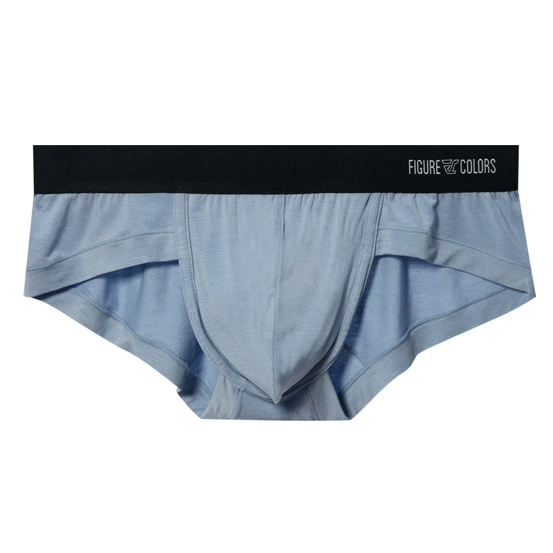 Procesamiento generación modal calzoncillos de los hombres verano transpirable antibacteriano cintura baja calzoncillos de los hombres pantalones de color sólido para hombres