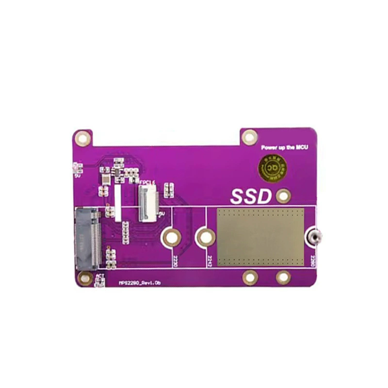 Расширительная плата Raspberry Pi 5 SSD Raspberry pi 5-е поколение PCIe to M.2 SSD адаптер板 модуль