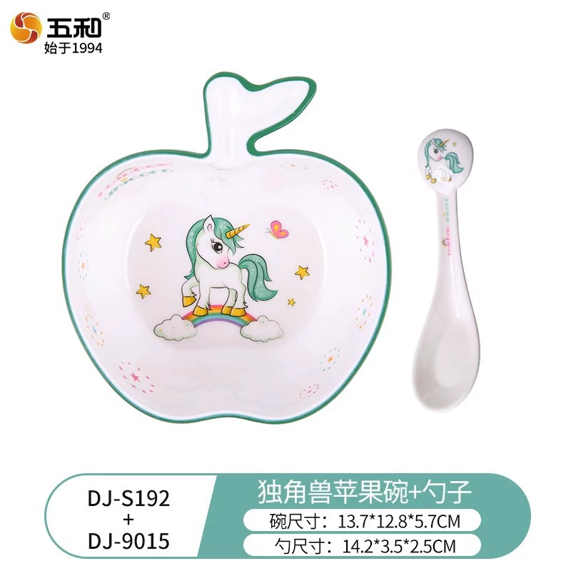 Детская мультяшная миска, ёмкость 400 мл, детские рисунки (Hello Kitty, B.Duck, Unicorn)