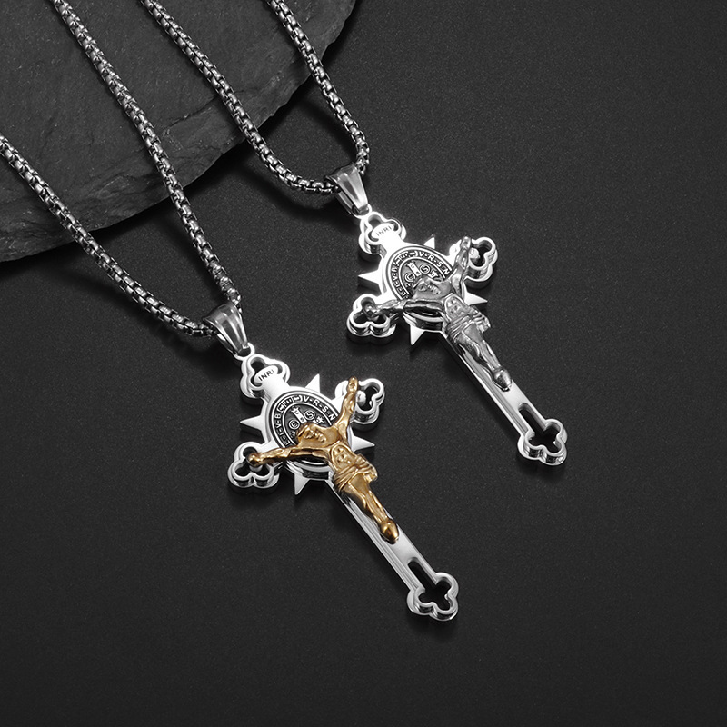Cross Pendant Necklace - Silver