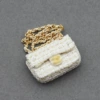 Shoulder fragrant cloth bag white