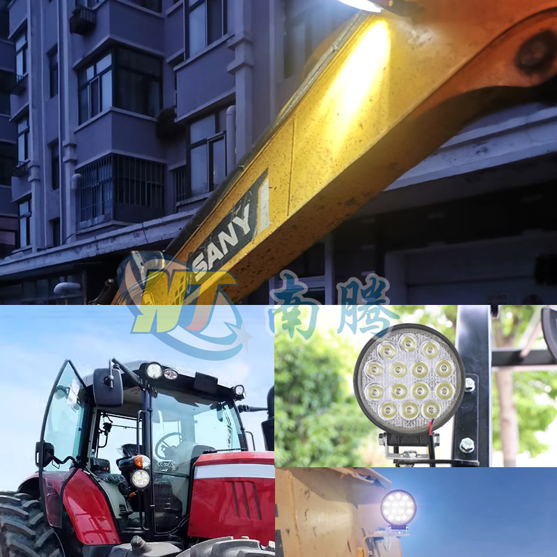 48W de alta calidad gruesa lámpara de trabajo lámpara de techo lámpara de barra delantera lámpara de luz alta luz de automóvil lámpara de conversión lámpara de excavadora